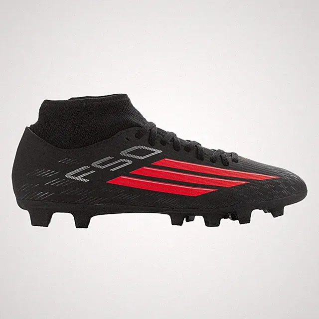ADIDAS F50 CLUB MID FG/MG Cleats Shoes Mens Sz 8-14 Black Iron Lucid JQ4031 NIB