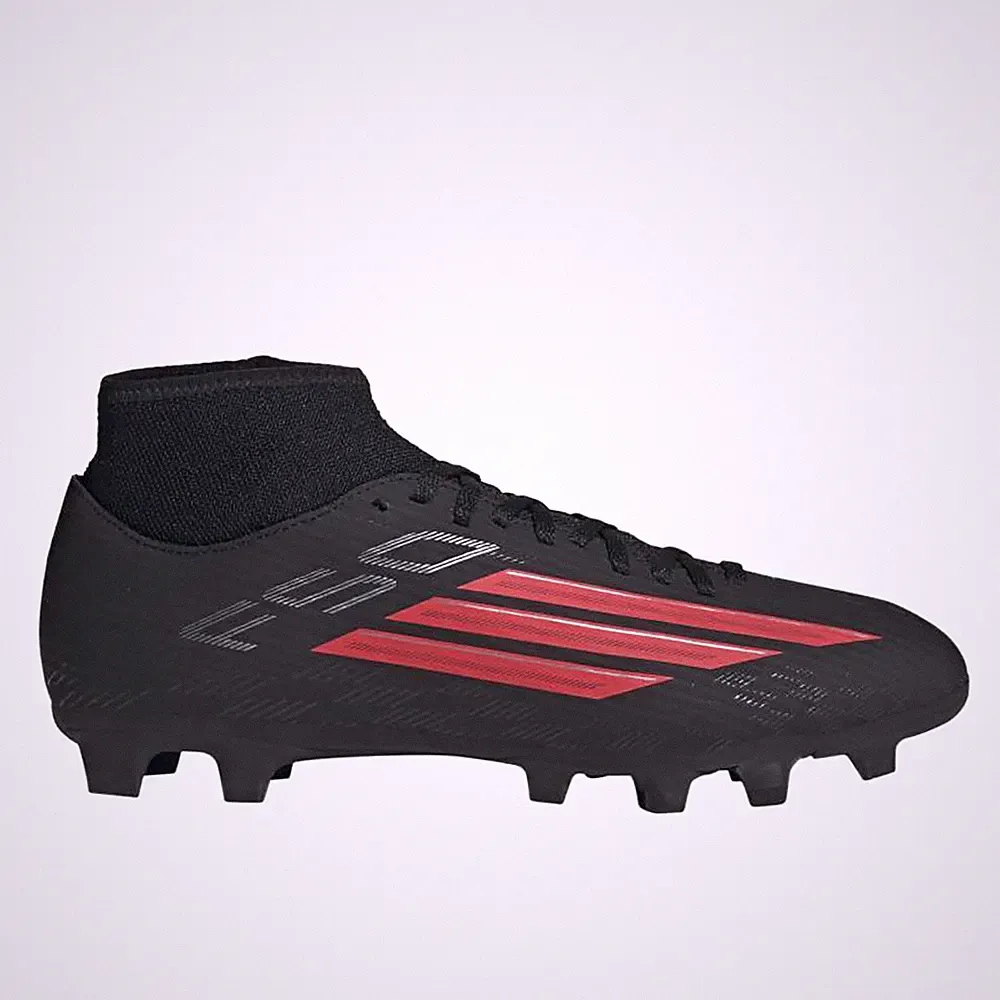 adidas F50 Club Mid Firm GroundMultiGround Soccer Cleats Mens Black, Red Sneaker