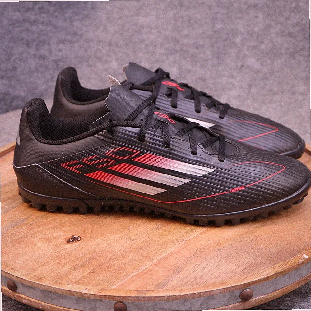 Adidas F50 Club TF Turf Soccer Cleats IE1224 Black Red Mens Size 10.5 US Sneaker
