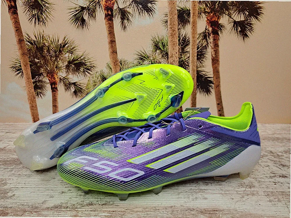 Adidas F50 Elite AG Soccer Cleats Purple Green JH7638 Men's Size 12.5 NEW