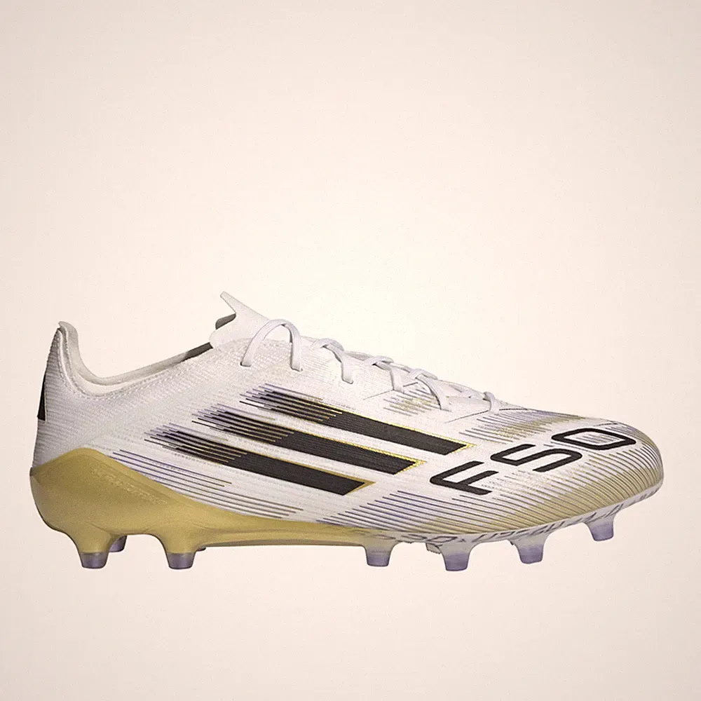 adidas F50 Elite Artificial Ground Soccer Cleats Mens White Sneakers Athletic Sh