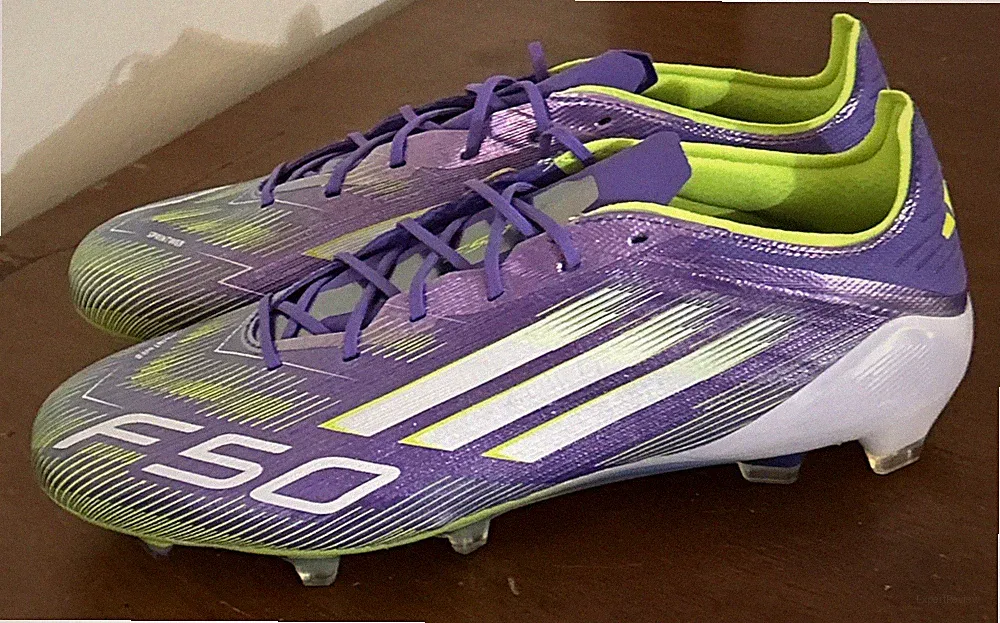 Adidas F50 Elite FG Firm Ground Purple Green Soccer Cleats JH7615 Men Sz 10 NEW