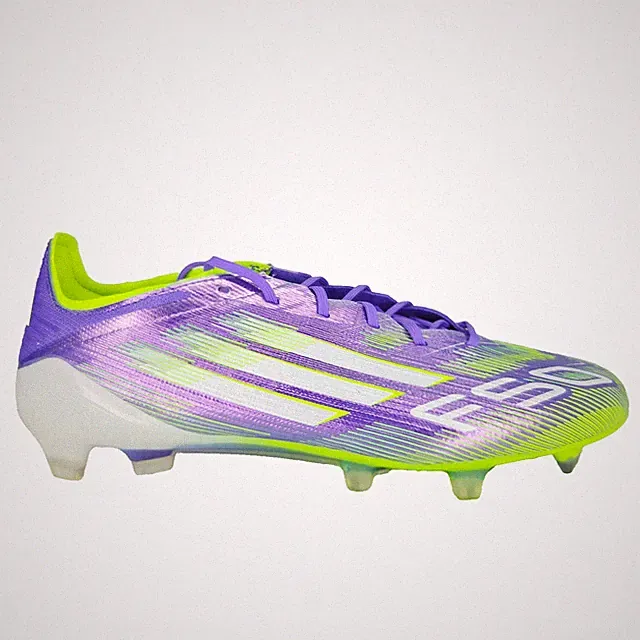 Adidas F50 Elite FG Firm Ground Purple Green Soccer Cleats Men's 7 JH7615