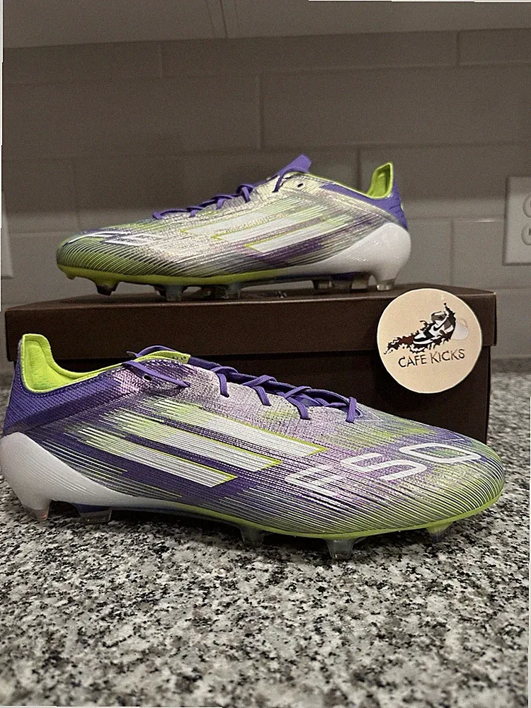 Adidas F50 Elite FG Firm Ground Soccer Cleats Men’s Size 12 Purple Green JH7615