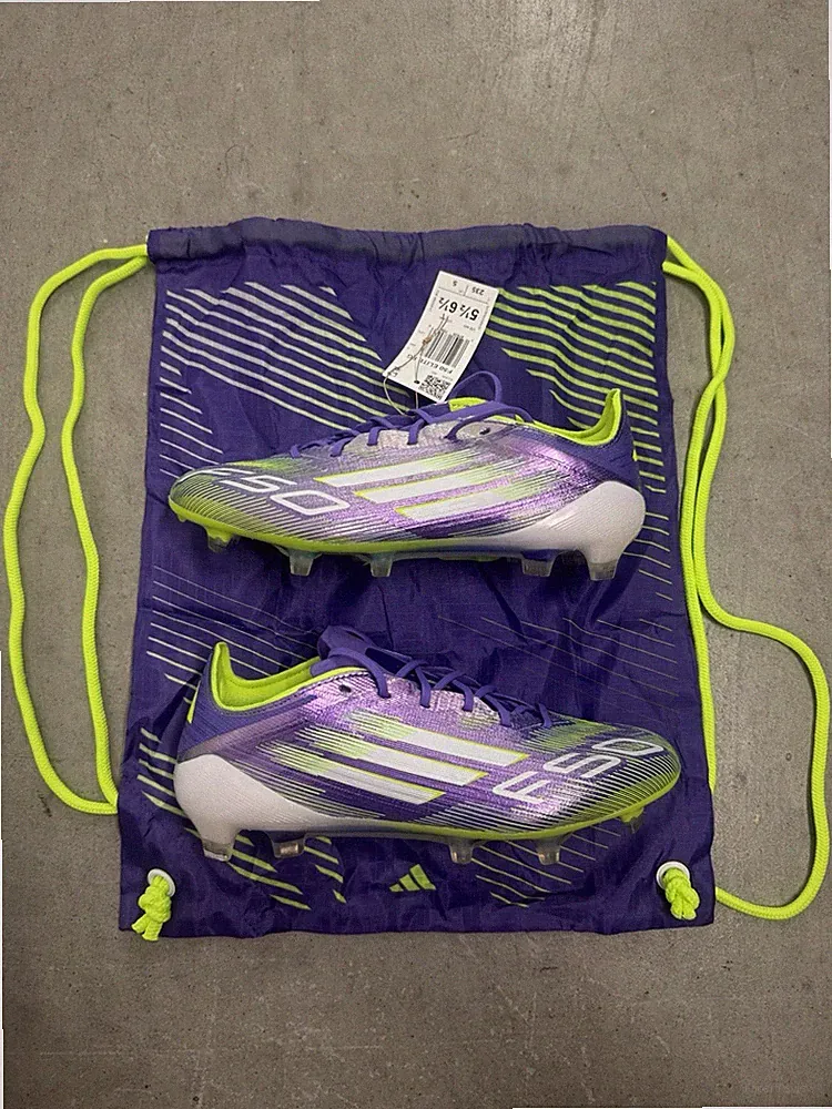Adidas F50 Elite FG Firm Ground Soccer Cleats Men’s Sz 5.5 Purple JH7615 W/ BAG