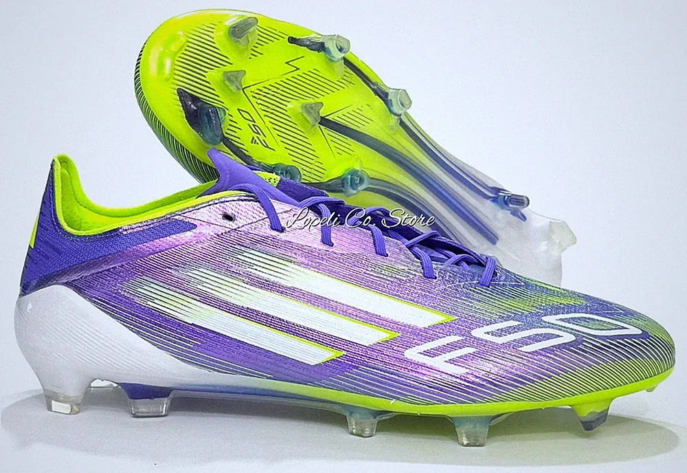 Adidas F50 Elite FG Firm Ground Soccer Cleats Purple Green JH7615 Mens 10.5