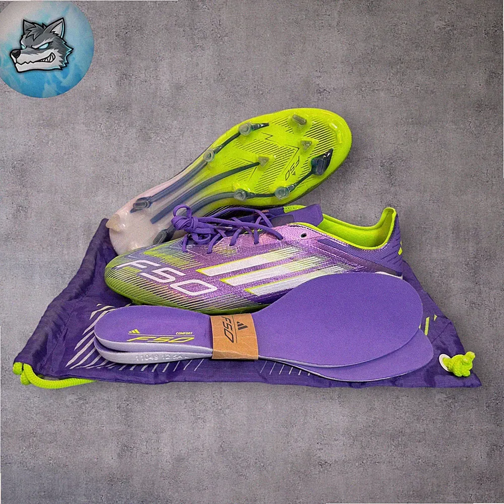 Adidas F50 Elite FG Firm Ground Soccer Cleats Purple Rush JH7615 Mens Size 12.5