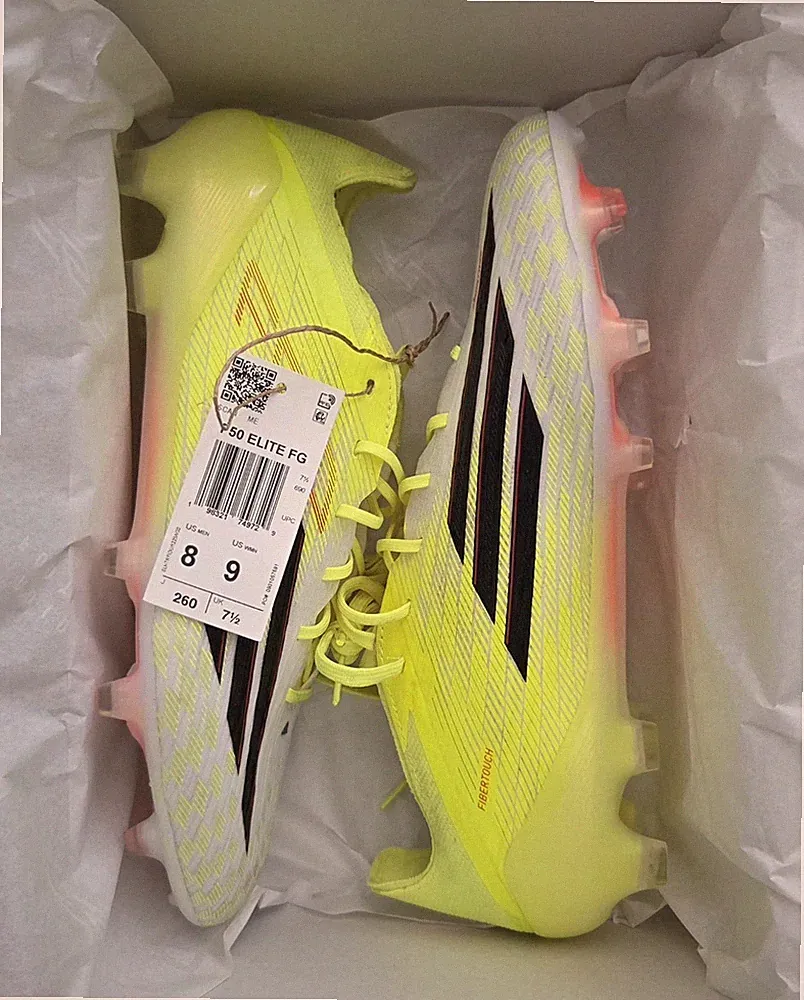 Adidas F50 ELITE FG JR6457 PRO Soccer Cleats Authentic US 8 MEN 9WMN. NEW