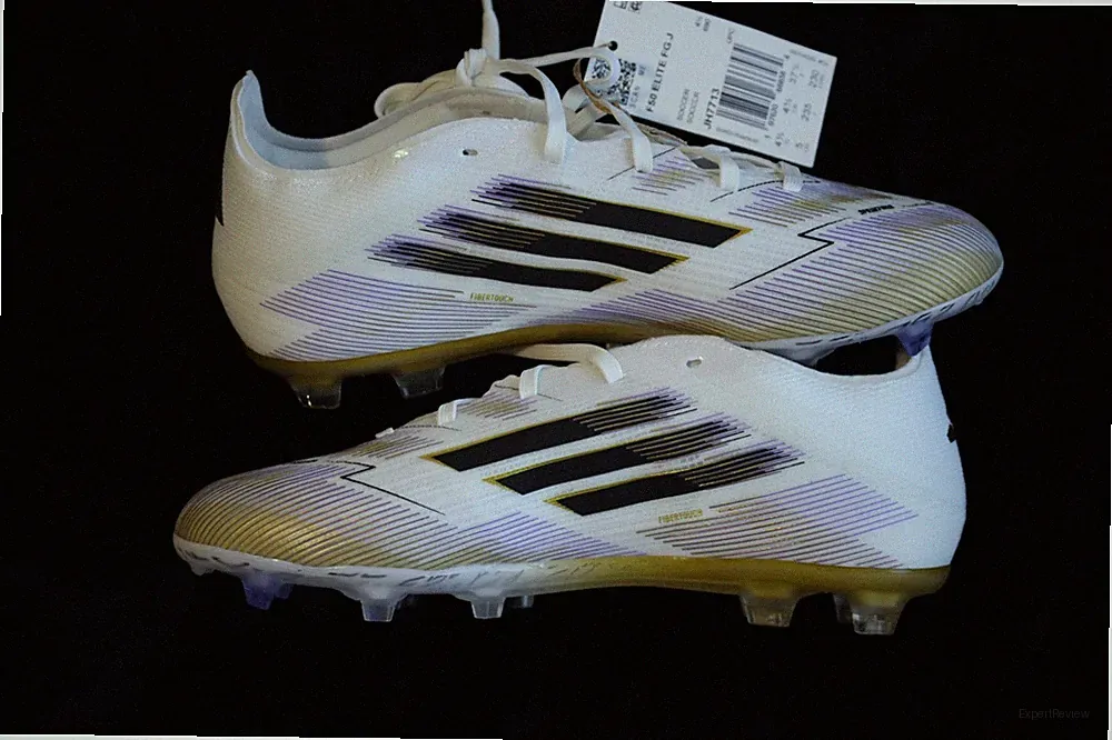 adidas F50 Elite FG Kids Soccer Cleats White Gold JH7713 NWT Firm Ground Size 5