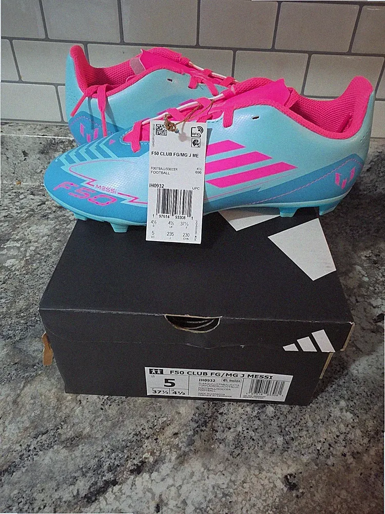 Adidas F50 Elite FG Messi Pink Size 9.5 Soccer Cleats