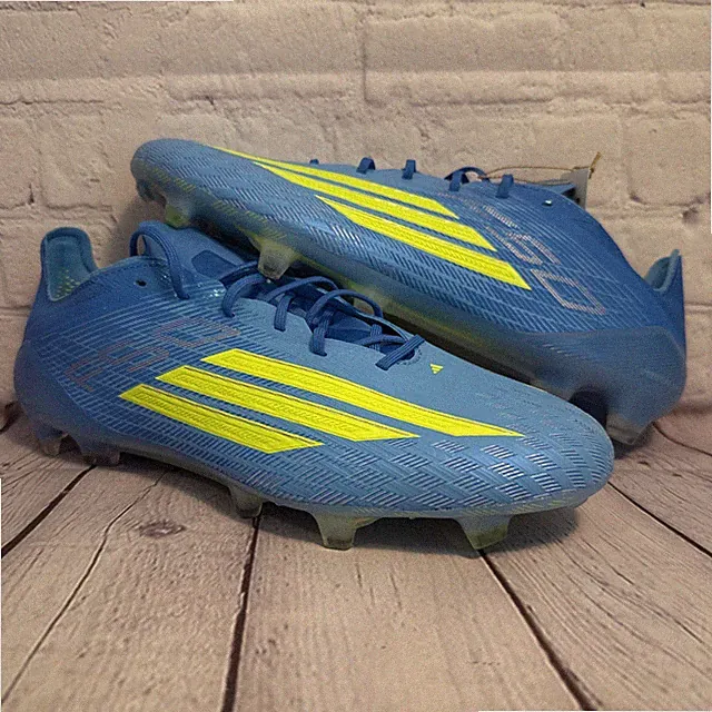 Adidas F50 Elite FG Ray Blue Yellow Soccer Cleats JR6450 Men’s Size 10.5 NEW