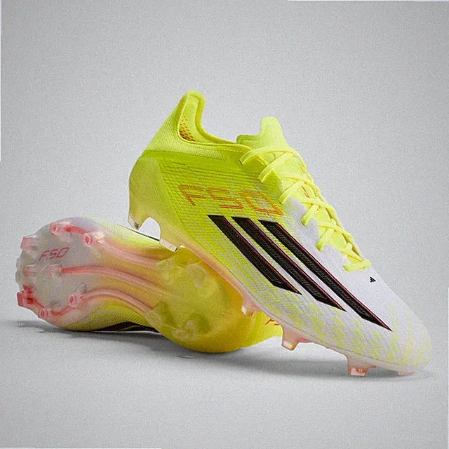 ADIDAS F50 ELITE FIRM GROUND FG PRO SOCCER CLEATS YELLOW WHITE JR6457 MENS SIZES