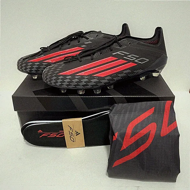 adidas F50 ELITE Hard Ground Football Boots JQ4343 Core Black / Lucid Red Men's