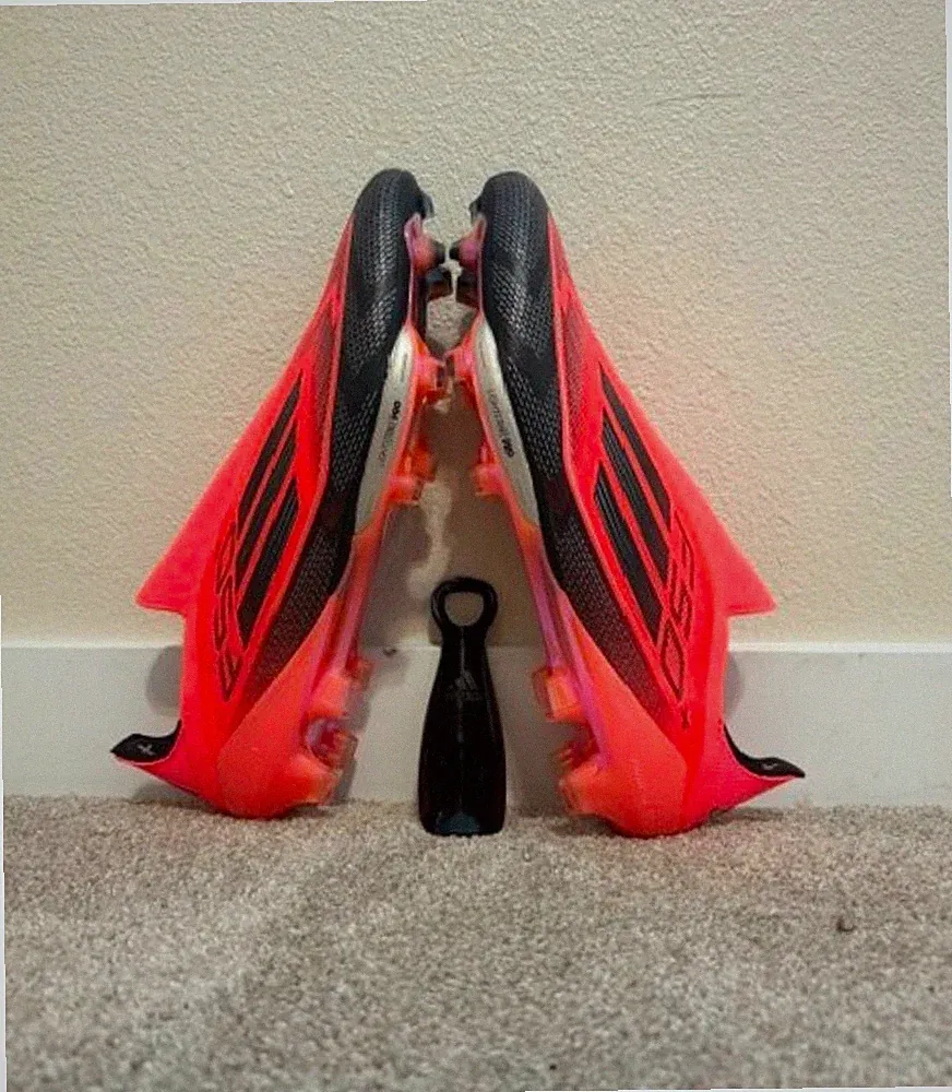 Adidas F50+ Elite Laceless FG Firm-Ground Soccer Cleats Turbo/Aurora Black/Plati
