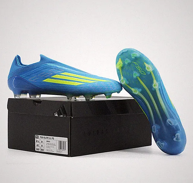 adidas F50 Elite Laceless FG Mens Soccer Cleats Lucid Ray Blue JR6461