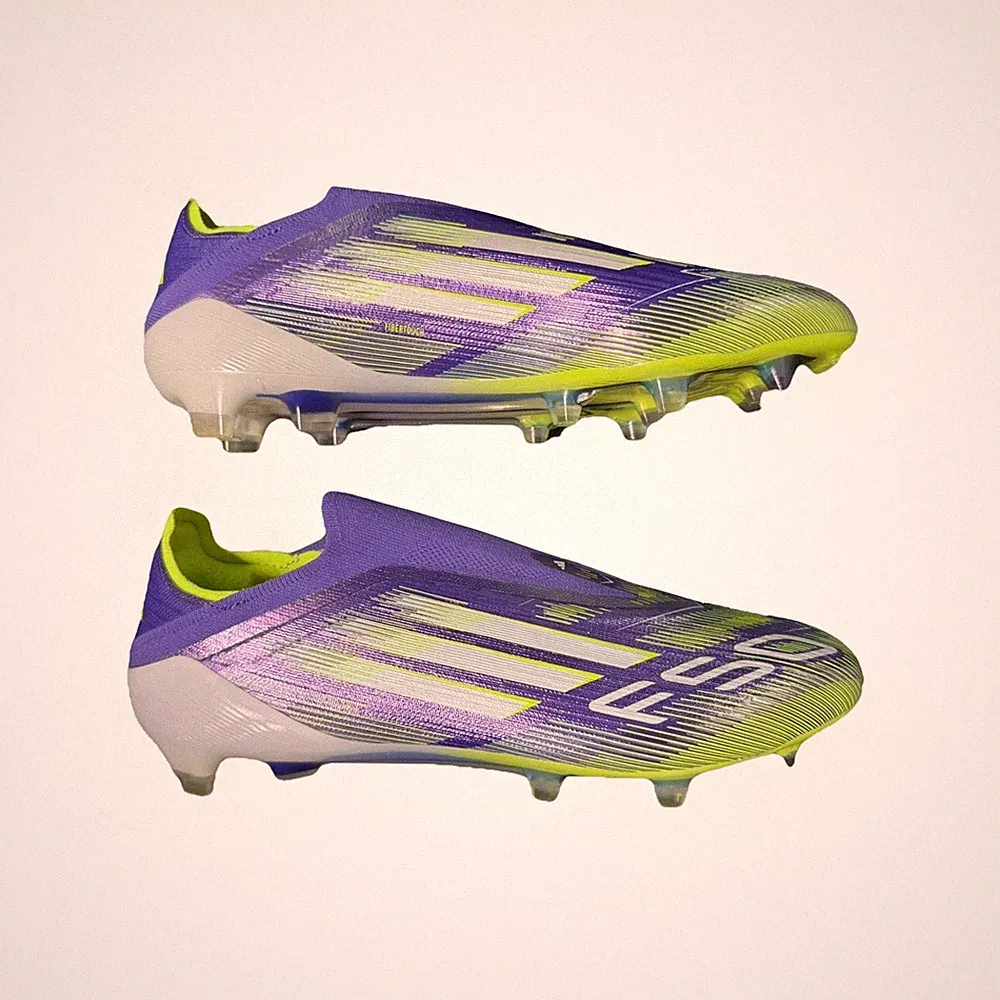 Adidas F50 Elite Laceless FG Purple Soccer Cleats Men's Size 8.5 JH7628