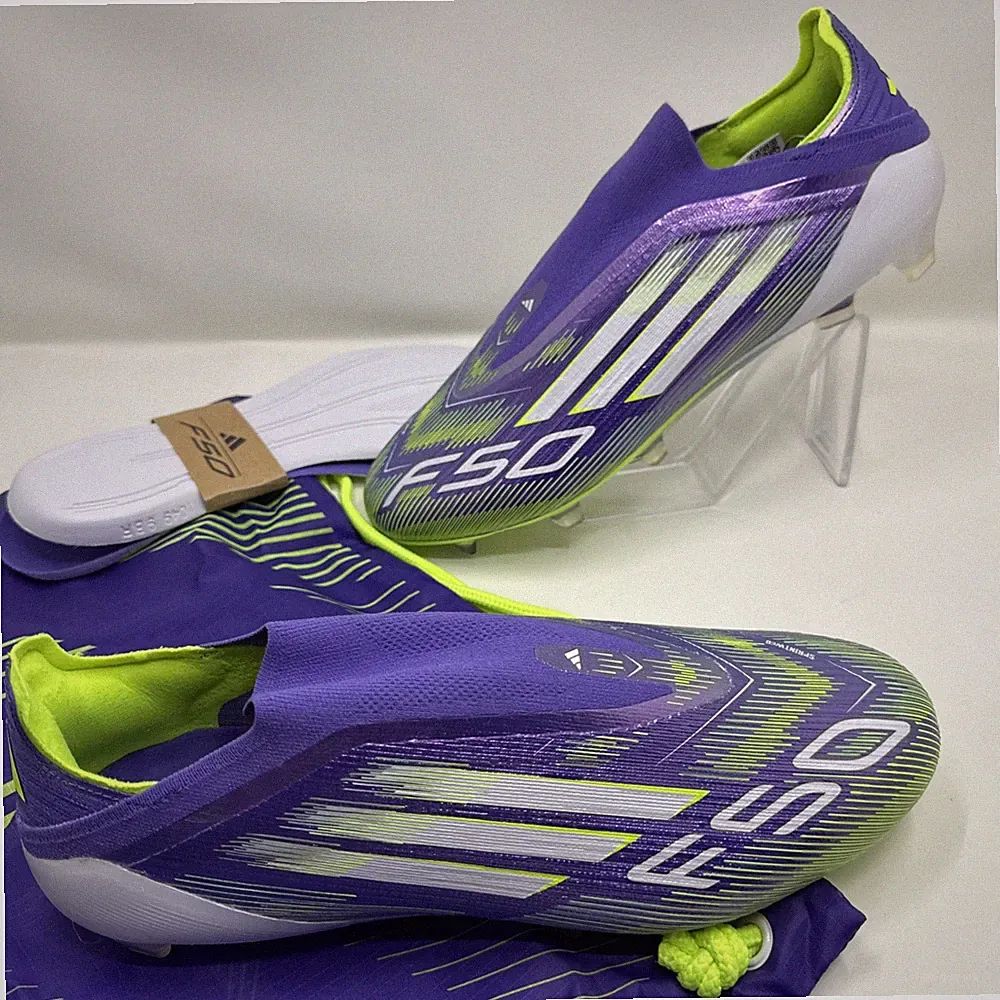 Adidas F50 Elite Laceless FG Radiant Blaze Soccer Cleats JH7628 Men’s Size 9.5