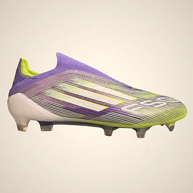 adidas F50 Elite Laceless FG Soccer Cleats Mens Size 4 JH7628 Purple Green White