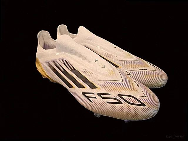 Adidas F50 Elite Laceless FG Soccer Cleats White/Gold JH7625 Men’s Size 10.5