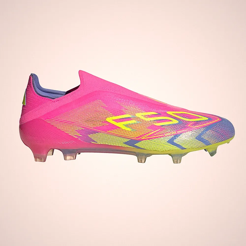 adidas F50 Elite Laceless Firm Ground Soccer Cleats Mens Pink Sneakers Athletic