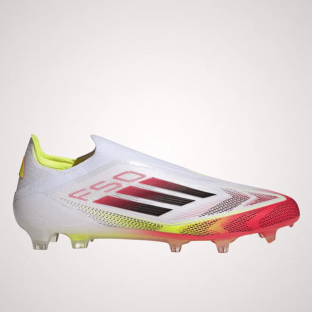 adidas F50 Elite Laceless Firm Ground Soccer Cleats Mens White Sneakers Athletic