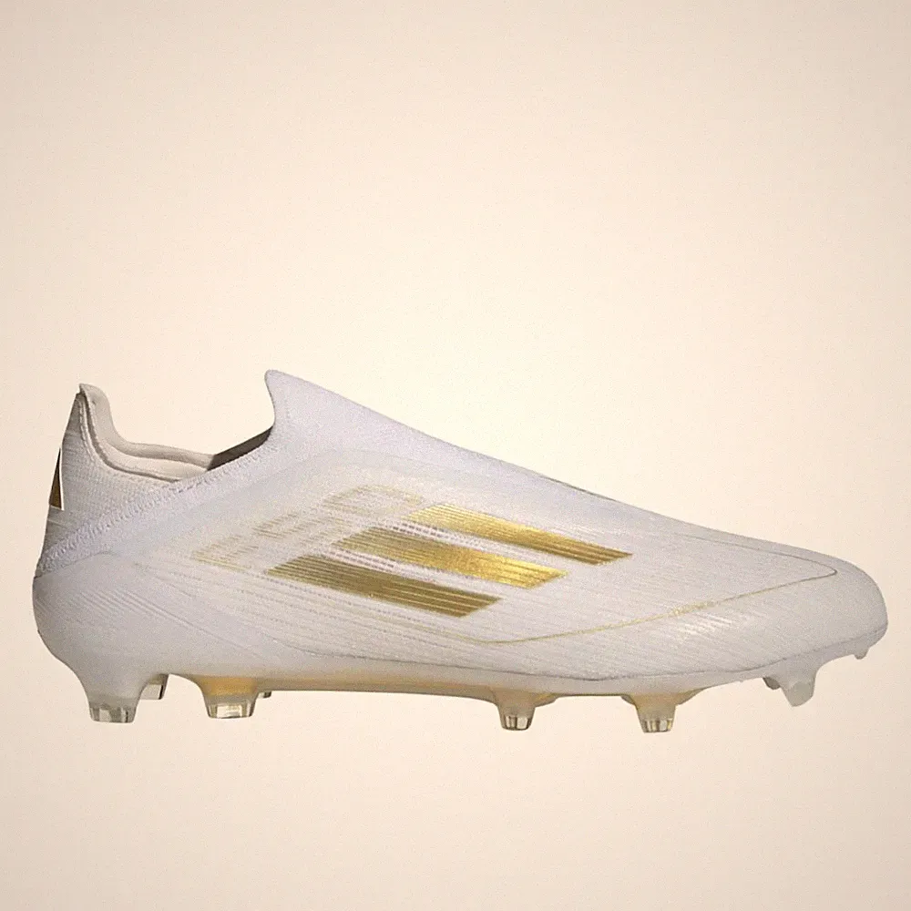 adidas F50 Elite Laceless Firm Ground Soccer Cleats Mens White Sneakers Athletic