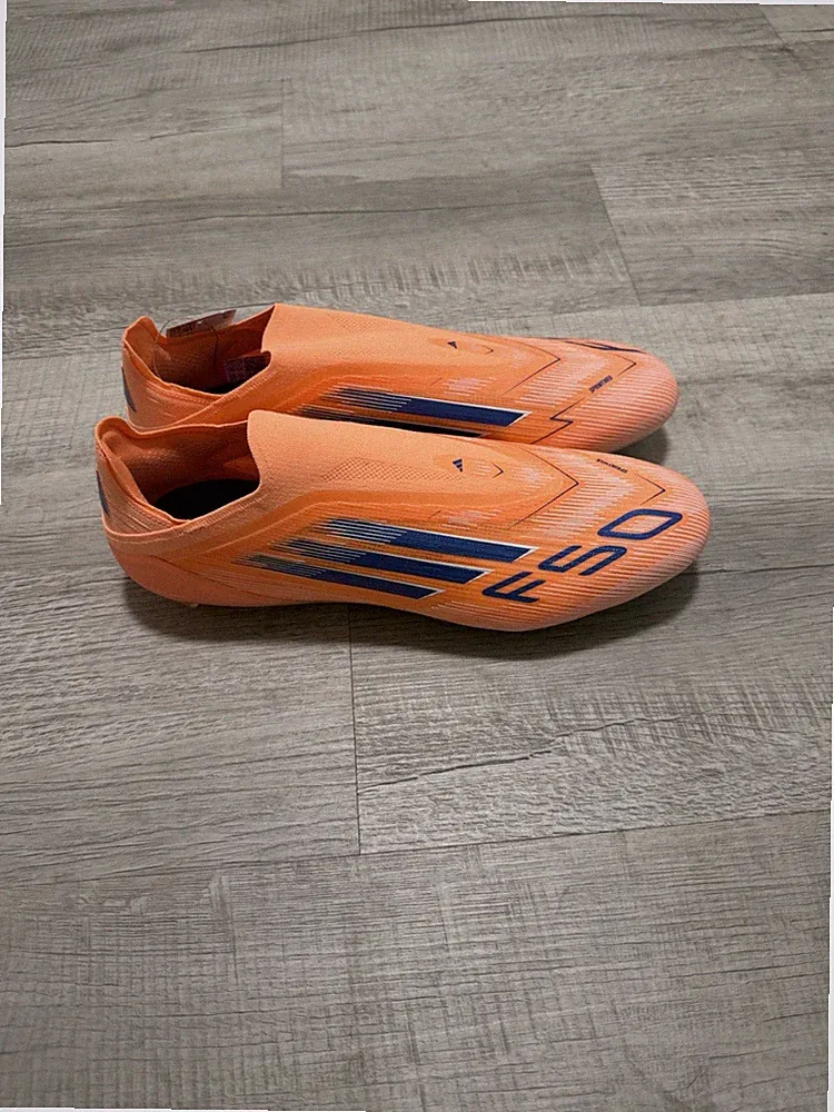 Adidas F50 Elite Laceless Firm Ground Soccer Cleats Orange Mens Size 12.5 JH7626