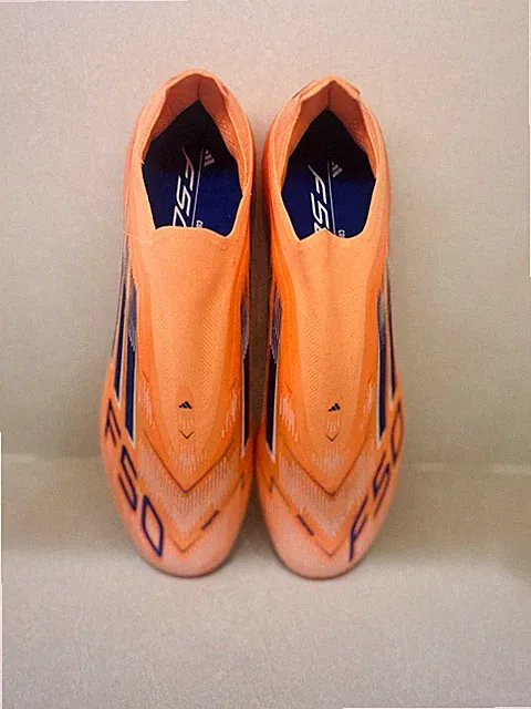 Adidas F50 Elite Laceless Firm Ground Soccer Cleats Orange Mens Size 12.5 JH7626