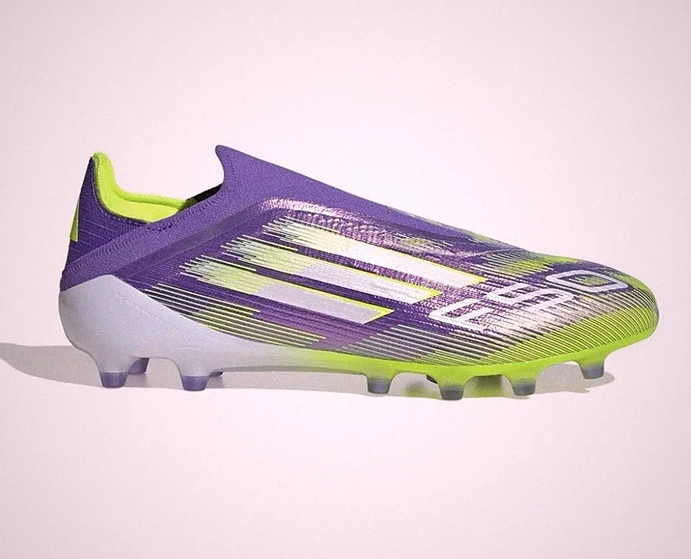 Adidas F50 Elite LL AG Soccer Cleats JR5364 Men’s Size 4 Purple/Lemon Lucid