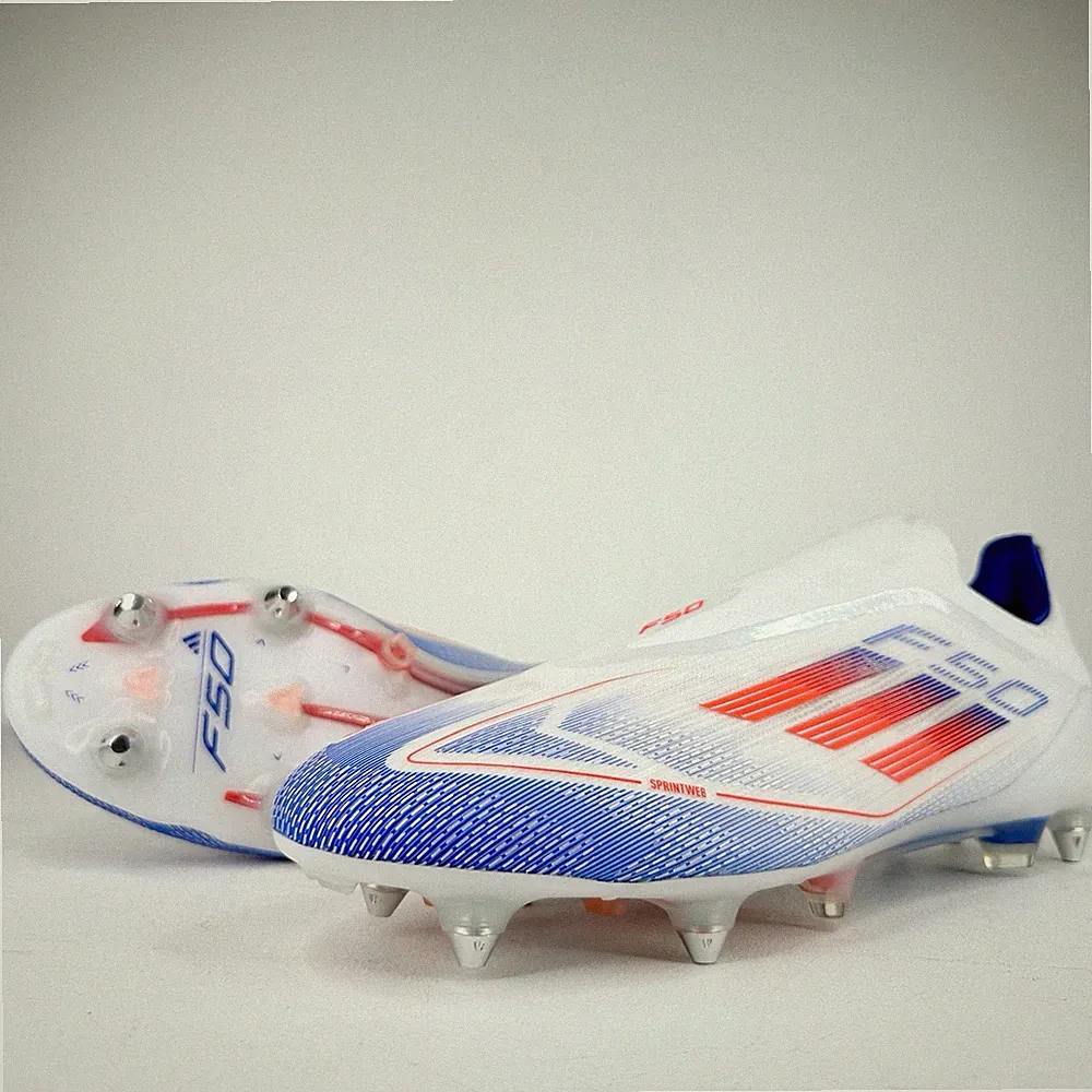 ADIDAS F50 ELITE⚽️ | LL SG LACELESS SOFT GROUND SOCCER CLEATS⚪️🔴🔵 | MEN’S 13✨