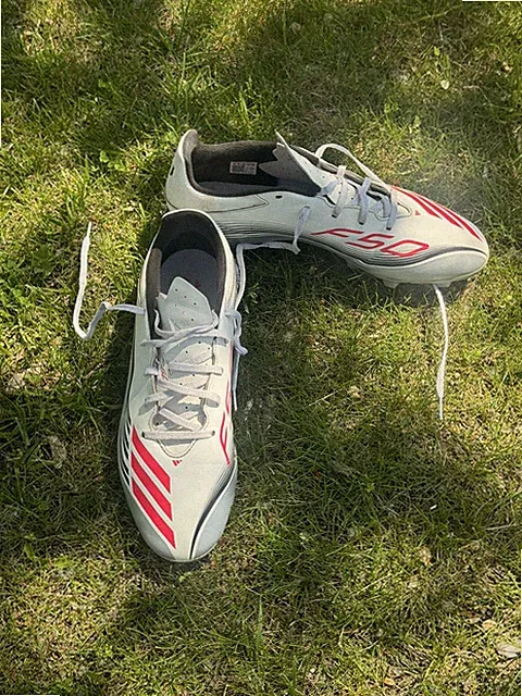 Adidas F50 Elite Messi FG Firm Ground Soccer Cleats White Red Mens Size 13 Used