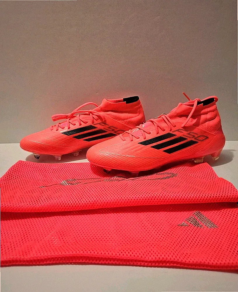 Adidas F50 Elite Mid-Cut FG Vivid Pink Women's Soccer Cleats Sz 13.5 (IH6135)
