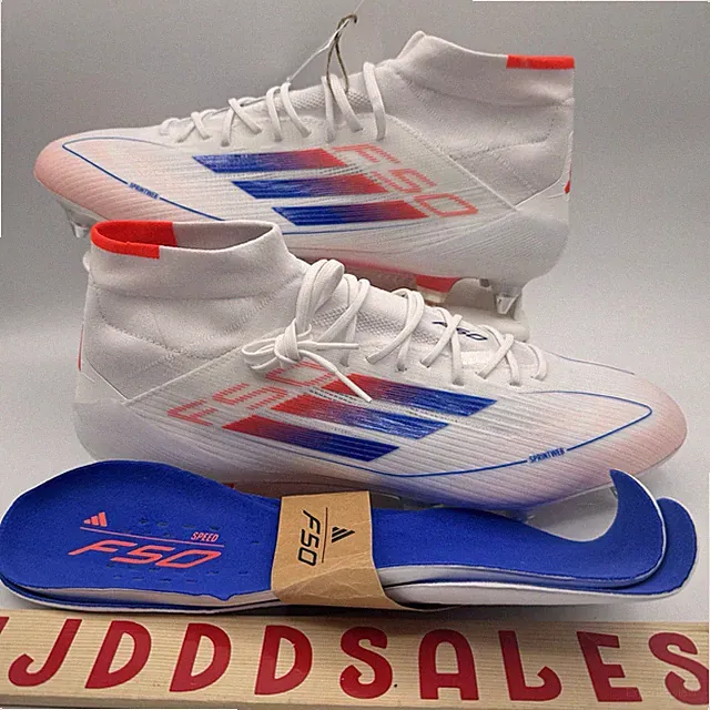 Adidas F50 Elite Mid SG Soccer Cleats White ADV Pack IH3152 Women’s 13 Men’s 12