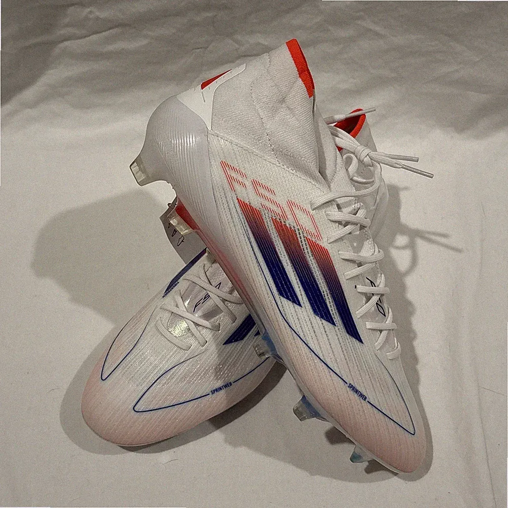 adidas F50 Elite Mid-Top FG Soccer Cleats Women’s 8.5 White Lucid Blue ID9203