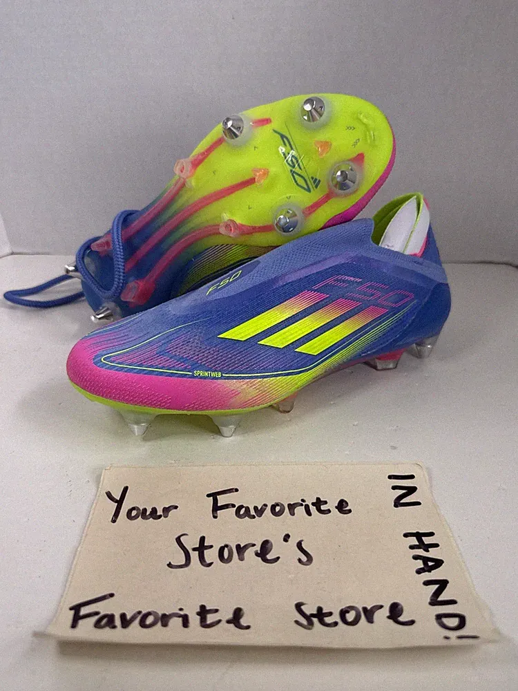 Adidas F50 Elite SG Soccer Cleats Men's Size 5.5 Women's 6.5 Laceless IE1278 NEW