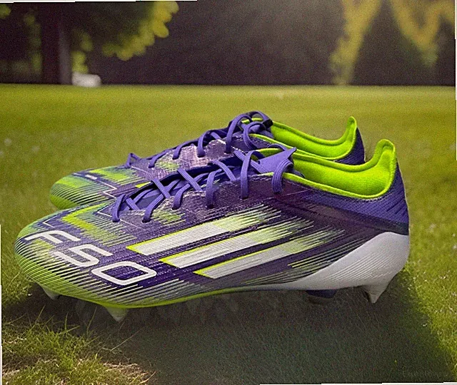 Adidas F50 Elite SG Soccer Cleats Men Sz 11 Purple Green JH7633 SoftGround Studs