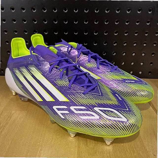 adidas F50 ELITE SG Soccer Cleats Purple Green JH7633 Men's Size 10 NEW