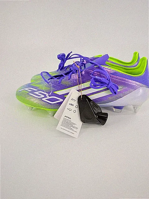 adidas F50 Elite SG Soccer Cleats Purple Green JH7633 Men’s Size Men's 9.5 New