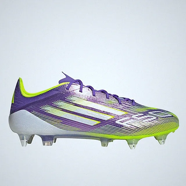 adidas F50 Elite Soft Ground Soccer Cleats Mens Purple Sneakers Athletic Shoes J