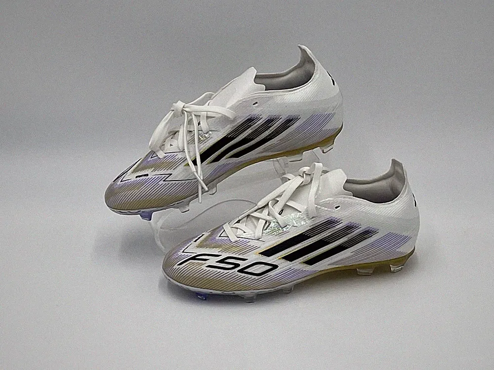 Adidas F50 FG Elite J White Gold Soccer Cleats JH7713 $140 Kids Youth Size 3.5