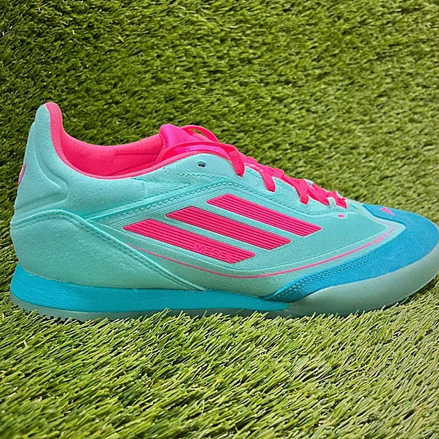 Adidas F50 Freestyle Messi Mens Size 10 Blue Pink Running Indoor Soccer Shoes