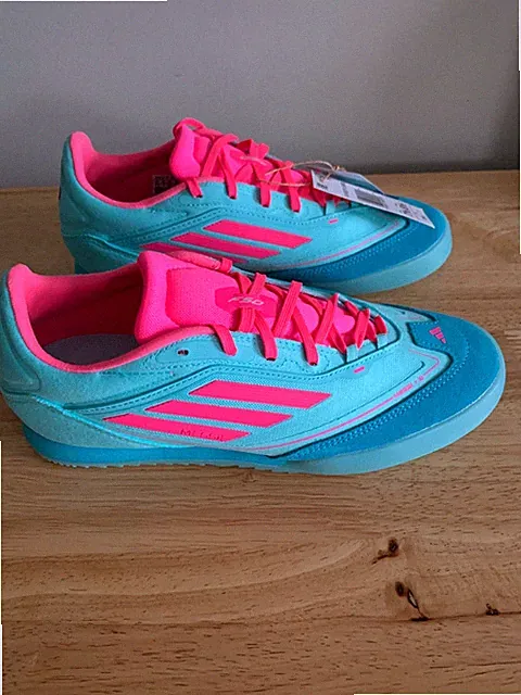 Adidas F50 Freestyle Messi Shoes Cleats NIB Pink/Aqua 7.5M 8.5W Football/Soccer