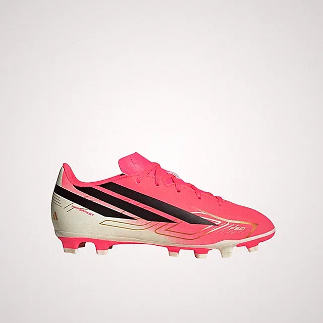 adidas F50 Hyperfast Club Soccer Cleat Youth Unisex Pink Sneakers Athletic Shoes