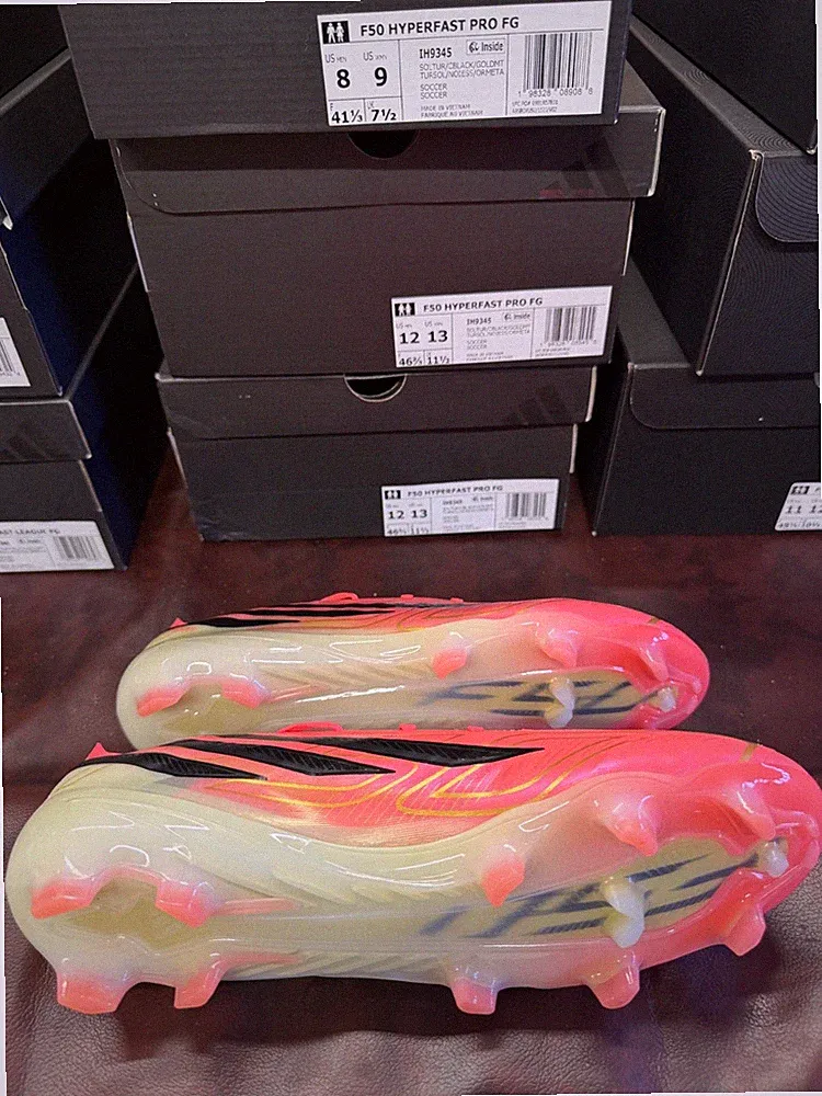 Adidas F50 Hyperfast Pro FG Soccer Cleats Pink World Cup Edition Varius Sizes