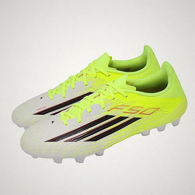 adidas F50 League 2G/3G AG Team Solar Yellow Black Men Soccer Cleats JQ1486