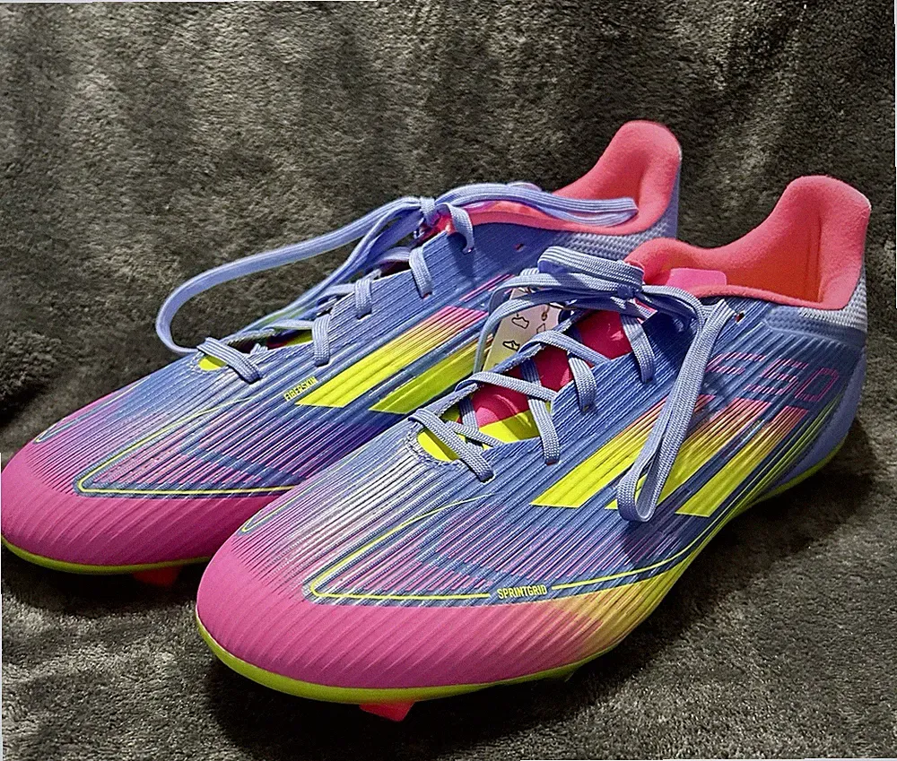 Adidas F50 League FG/MG Blue Fusion Men's 11.5/Women's 12.5 Soccer Cleats Shoes