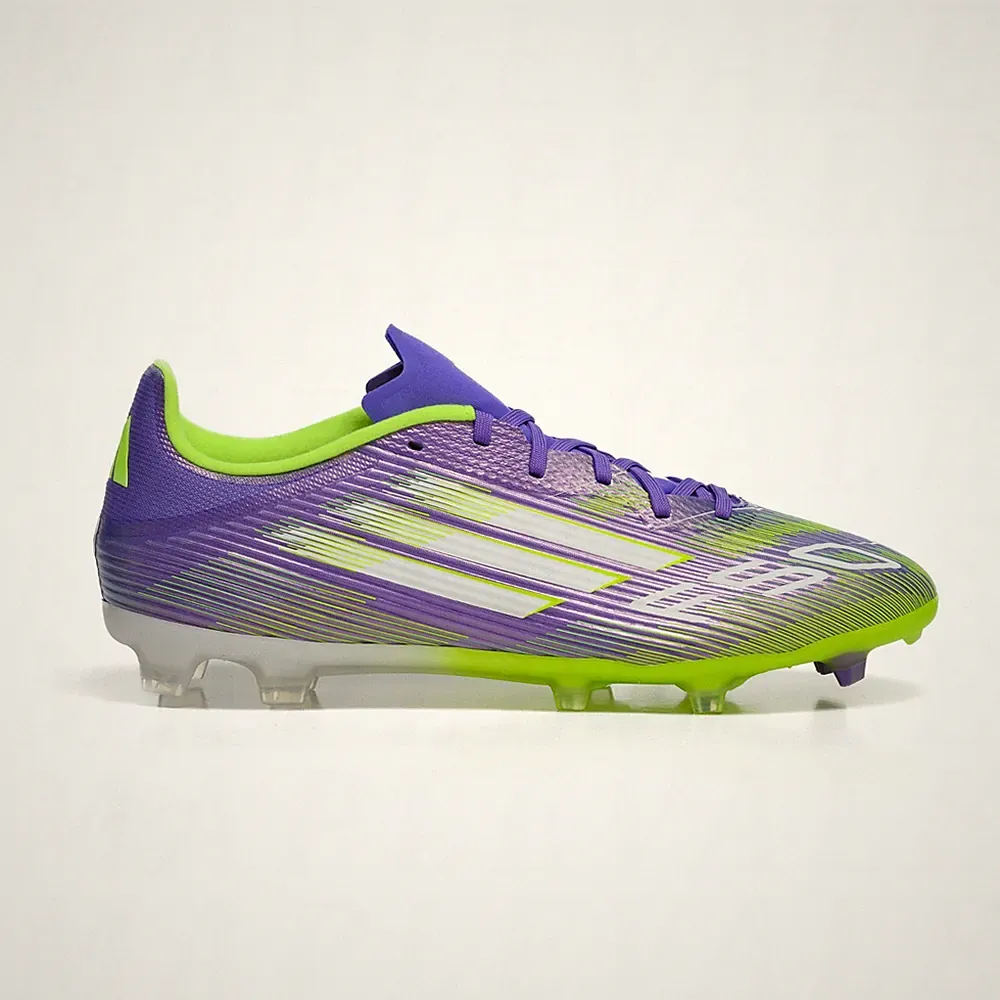Adidas F50 League FG/MG Mens Soccer Cleats Purple Green Firm Ground Shoes JI0003