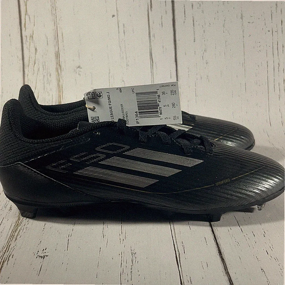 Adidas F50 League FG/MG Soccer Cleats Black Size 5.5 IF1364
