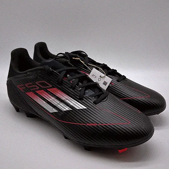 Adidas F50 League FG/MG Soccer Cleats Men's Size 9.5 Black/Red Shoe Footwear