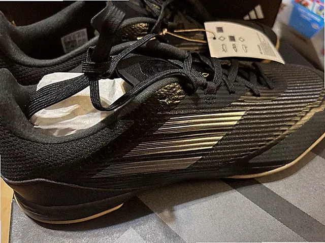 Adidas F50 League IN Men's Indoor Soccer Black/Gum IF1332 10.5 Men’s A4